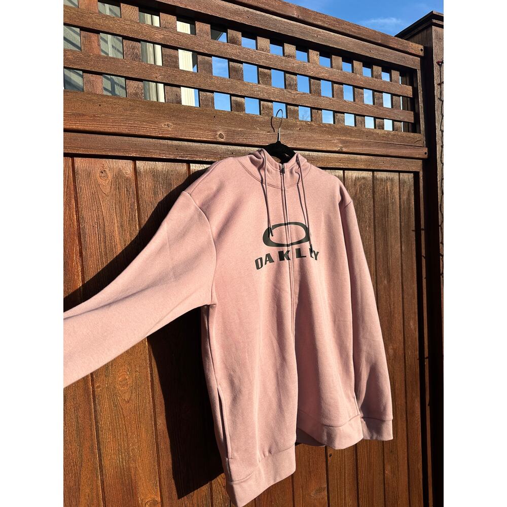 Oakley full-zip hooded sweatshirt New with tags (mauve pink)